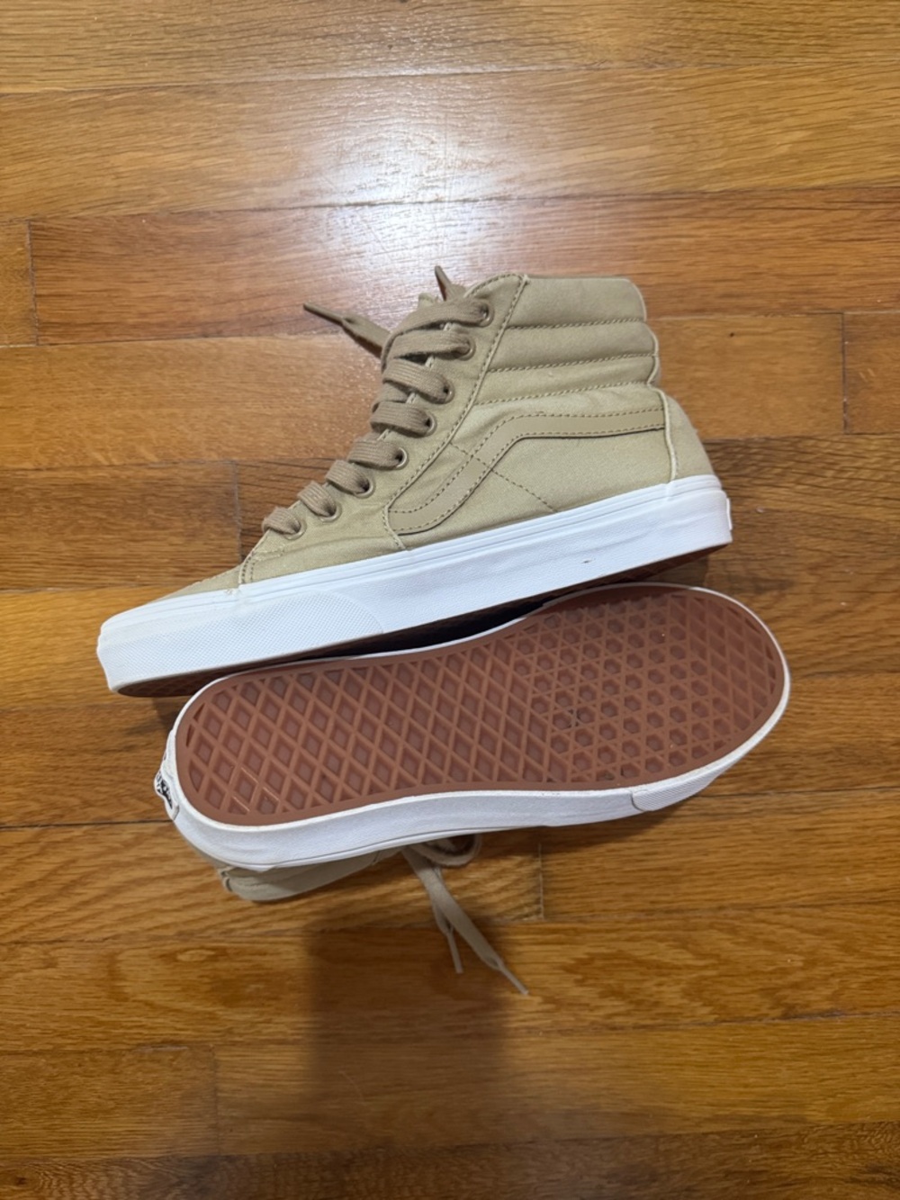 Van’s Tan High-Top Canvas Sneakers - Picture 5 of 7